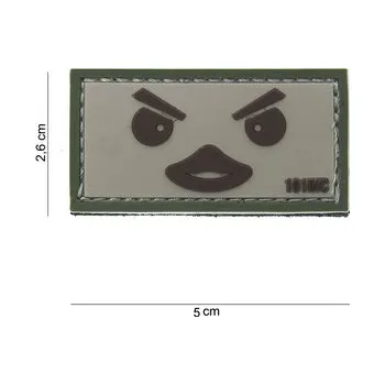 Nášivka Gumová nášivka 101 Inc Duckface - béžová-olivová