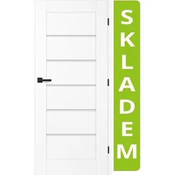 Interiérové dveře VILEN DOOR Interiérové dveře Anita 5/5 - Sněhobílá Greko 80/197 cm