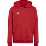 Juniorská fotbalová mikina adidas ENTRADA 22 SWEAT HOODIE 152 Červená, Bílá