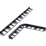 Obrubník skrytý plastový černý 6cm 8x1m