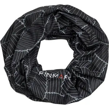 Nákrčník Multifunkční šátek Finmark FS-204 OS Černá, Šedá