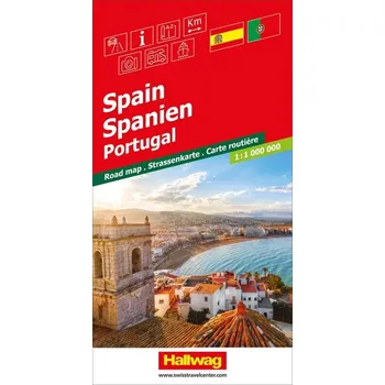 Spanien / Portugal Strassenkarte 1:1 Mio. - Hallwag Kümmerly+Frey AG