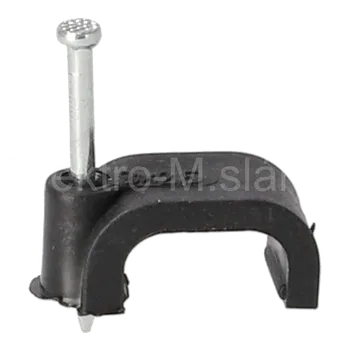 kabelová chránička kabelová příchytka dvojitá 2x1,5 7/5 černá D H.7012C
