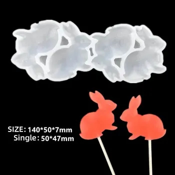 Velikonoční dekorace Silikonové formy na velikonoční čokoládky a cukroví - 4 králík