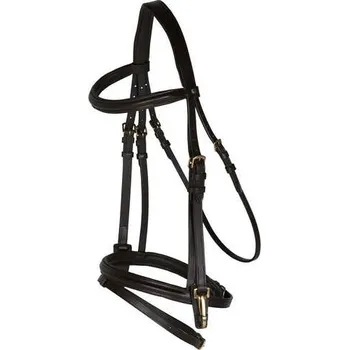 Kožená uzdečka Horze Kerry, Cob - Černá