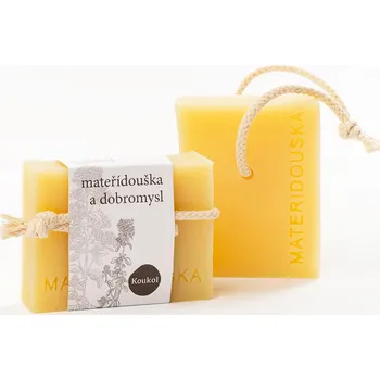 Mýdlo Mýdlárna Koukol Tuhé mýdlo pro citlivou pokožku - Mateřídouška a dobromysl (90 g)
