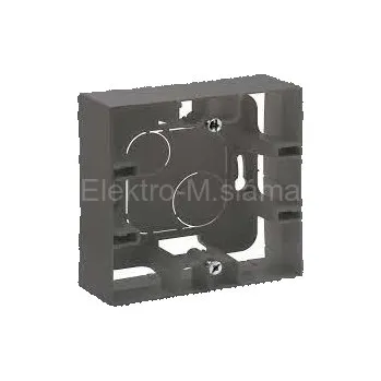 vypínač NILOÉ STEP POVRCHOVÁ KRABICE 1P OCEL LEGRAND 863497