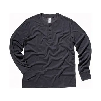 Pánská mikina Mikina Bella Henley - šedá, XXL