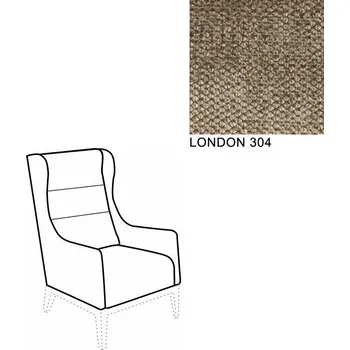 Křeslo Křeslo Ušák AVA HOLLY 1ALR LONDON 304