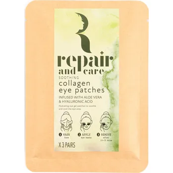 Péče o oční okolí Somerset Toiletry Repair - Aloe Vera & Kyselina Hyaluronová Kolagenové polštářky pod oči, 3 páry
