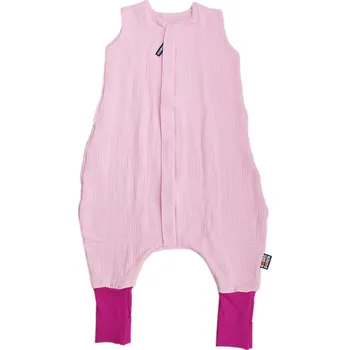 Spací pytel pro miminko Kaarsgaren Letní spací pytel s nožičkami 90 cm růžový mušelín