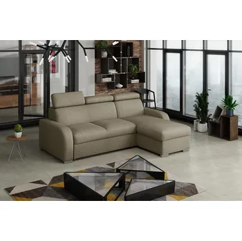 Sedací souprava Falco Rohová sedací souprava Norway UNI 2F-OTO rozkládací s úložný prostorem, béžová Cablo 2