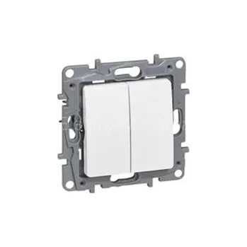 vypínač LEG764508 2 tlačítko NILOE bílá