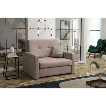 Pohovka Falco Rozkládací křeslo Vivian Mel I s úložným prostorem, růžová centauri 91/šedá centauri 02