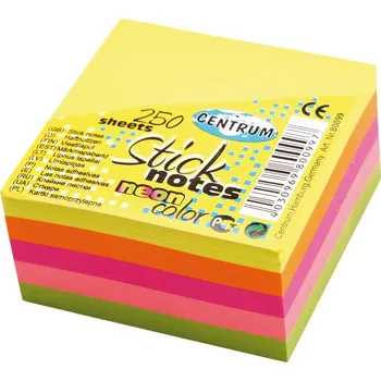 Samolepicí bloček kostka Centrum pastel 51x51mm