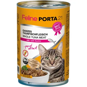 Krmivo pro kočku 12x400g Feline Porta 21 - tuňák se surimi