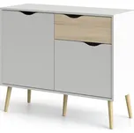 Falco Komoda Retro 387, bílá/dub