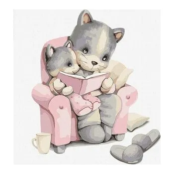 Set školních potřeb Malowanie po numerach - Opowieści na noc 30x30cm