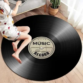 Koberec Koberec s klasickou hudbou pro dětský pokoj | gramofónová deska - 16,180 cm x 180 cm