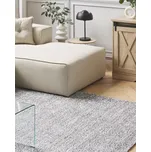 Shaggy koberec červená polyesterová bavlna 160 x 230 cm hluboký vlas prošívaný obdélníkový Beliani