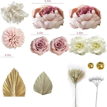 Svatební dekorace Zlaté papírové vějíře na svatební dort | dortové ozdoby - 07