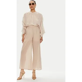 ViCOLO Kalhoty z materiálu TB2080 Béžová Regular Fit S