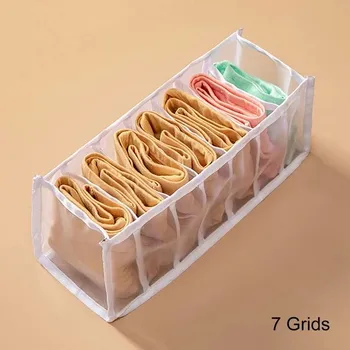 Úložný box Organizér do šuplíku na spodní prádlo - 7 mřížka Bílá