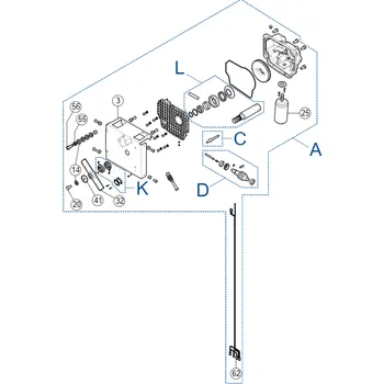 Pohon brány SPAMG247A00 - kit motoru s převodovkou
