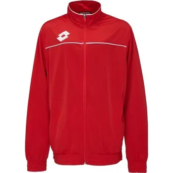 Pánská mikina Juniorská fotbalová mikina Lotto ELITE FULL-ZIP TOP S Červená, Bílá