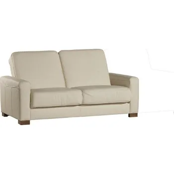 Pohovka Dvoumístná pohovka WILLIAM kůže Barva: moření wenge, Potah: kůže Madras white