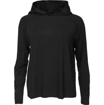 Dámské tričko Dámské tričko BOODY LONG SLEEVE HOODED T-SHIRT XS Černá