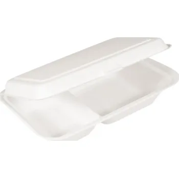 Jednorázové nádobí Menubox 2dílný z cukrové třtiny BIO bal.250ks 40.1041