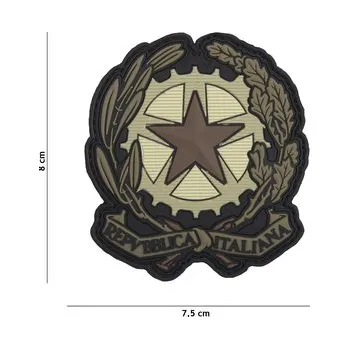 Nášivka Gumová nášivka 101 Inc Italian Star - hnědá