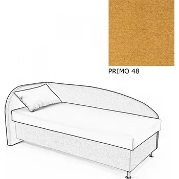 Postel Čalouněná postel AVA NAVI, s úložným prostorem, 90x200, levá, PRIMO 48