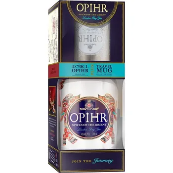 Gin OPIHR Oriental Spiced London Dry Gin + plechový hrneček dárková kazeta 42,5% 0,7l