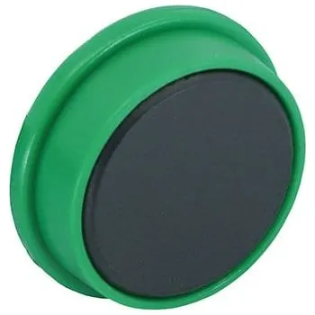 Dekorativní magnet SOLLAU Neodymový kancelářský magnet kruhový 25x8 mm Barva: Zelená