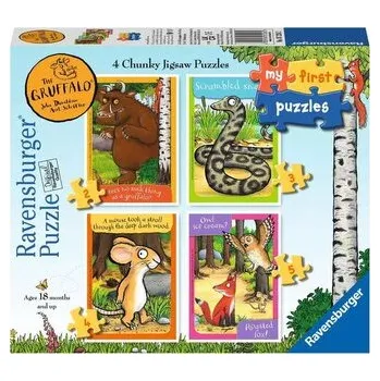 Puzzle RAVENSBURGER Moje první puzzle: Gruffalo 4v1 (2,3,4,5 dílků)