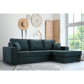 Sedací souprava Falco Rohová sedací souprava LOLA rozkládací s úložným prostorem, pravá, modrá Palladium 13