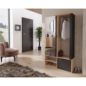 Předsíňová stěna Předsíňová stěna MINAS dub artisan/černá