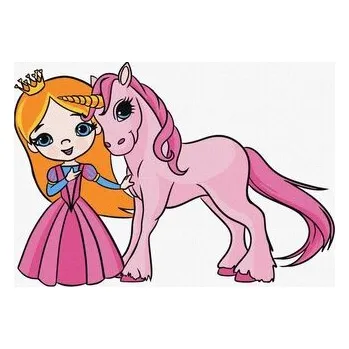 Set školních potřeb Malowanie po numerach - Księżniczka... 30x40cm