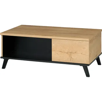 Konferenční stolek Konferenční stolek SIRAN TYP 8 se zásuvkou, dub lefkas/černá