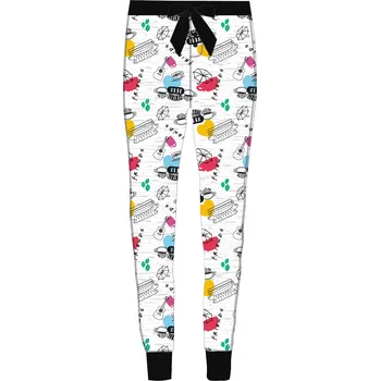 Dámské pyžamo Friends - licence Dámské pyžamové kalhoty - Friends 5304795, světle šedý melír Barva: Šedá, Velikost: XL