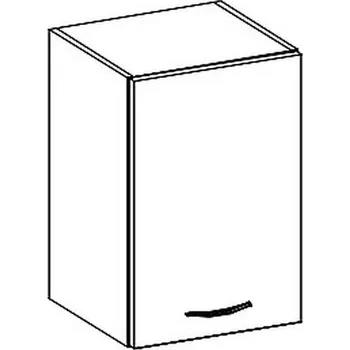 Kuchyňská skříňka Horní kuchyňská skříňka GREY W40 pravá, 1-dveřová, šedá lesk