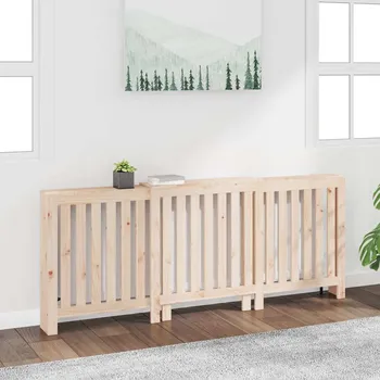 Radiátor vidaXL Kryt na radiátor 210x21x85 cm masivní borové dřevo [822589] Barva: Přírodní