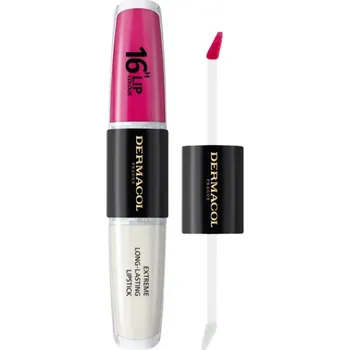 Rtěnka Dermacol 16H Lip Colour dlouhotrvající rtěnka a lesk na rty odstín 38 2x4 ml