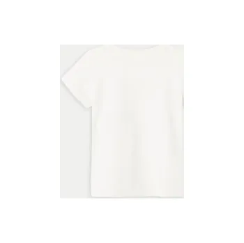 Pánské tričko NAME IT T-Shirt 13232087 Écru Regular Fit 104