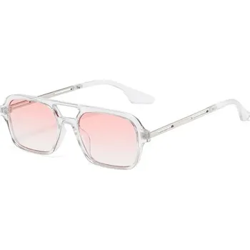 Unisex sluneční brýle pilotky - Jasný přechod růžový