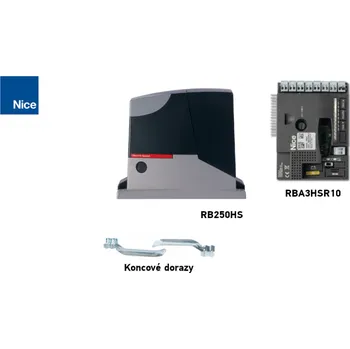 Pohon brány NICE Robus Hi-Speed RB250 HS - rychlý pohon pro posuvné brány (A)