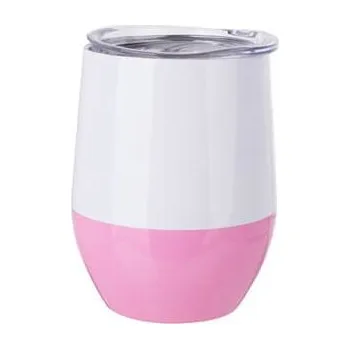 Termohrnek Termohrnek na svařené víno 360 ml - bílo-růžový sublimace termotransfer
