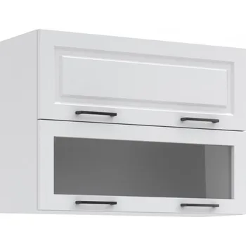 Kuchyňská linka Falco Horní kuchyňská skříňka IRMA KL80-1D1W výklopná, bílá/sklo